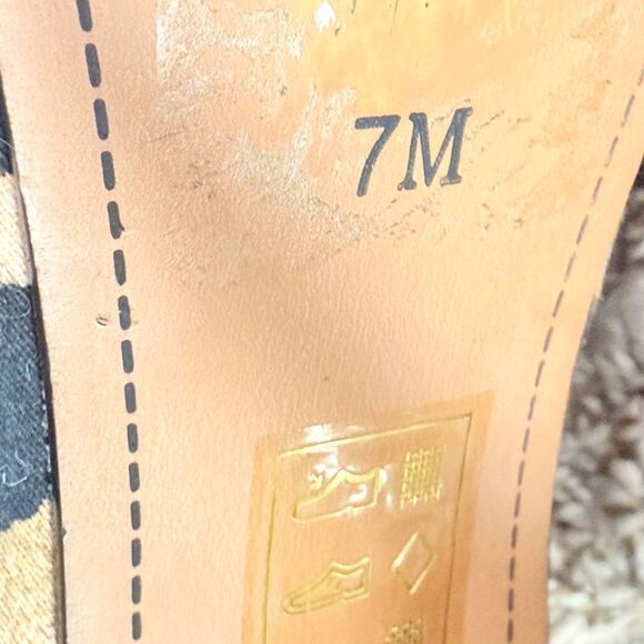 J.Renee Leopard Black & Brown Heels With Gold Spiked Heels - Picture 8 of 8